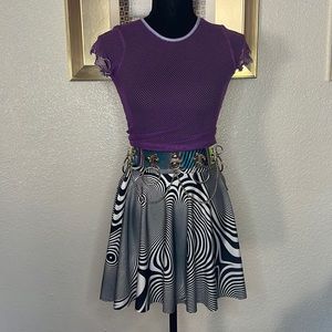 Black and white skirt